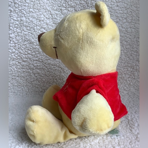 Disney Baby Winnie The Pooh Plush Crinkle Ears Rattle Embroidered Eyes Toy - Picture 5 of 6
